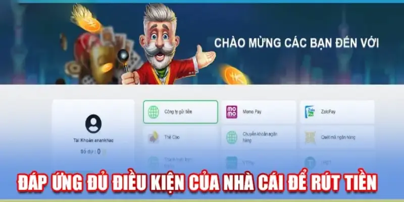 Điều kiện quan trọng cần nắm khi giao dịch rút tiền CK8